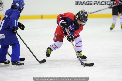2011-01-30 Pinerolo 0491 Hockey Milano Rossoblu U10-Pinerolo1 - Alessia Labruna